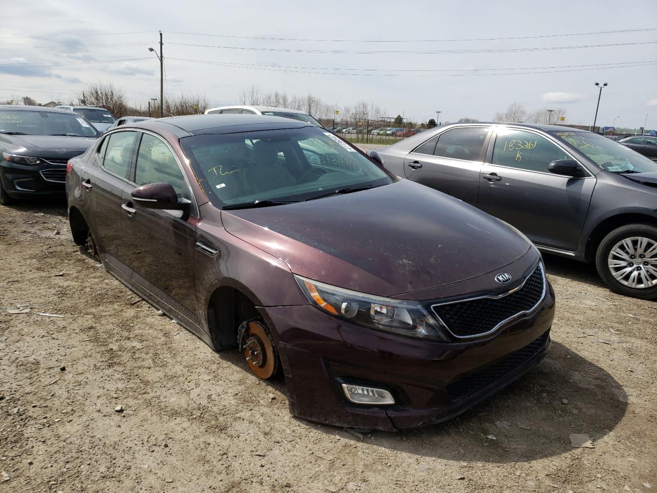 KIA OPTIMA EX 2014 with VIN 5XXGN4A70EG314370 - Photo from auction