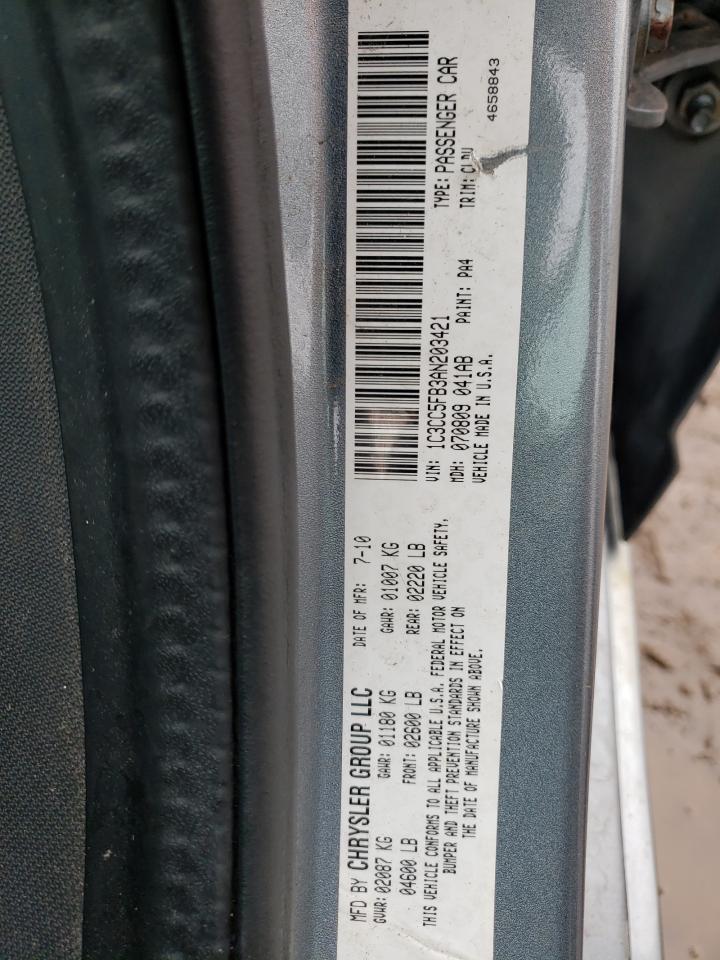 صورة رقم 10 من المزاد - 2010 CHRYSLER SEBRING LI مع VIN 1C3CC5FB3AN203421