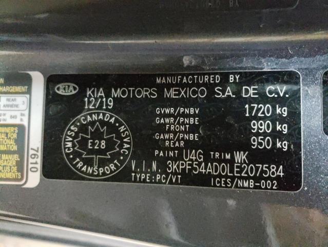Photo 10 from auction – 2020 KIA FORTE EX with VIN 3KPF54AD0LE207584