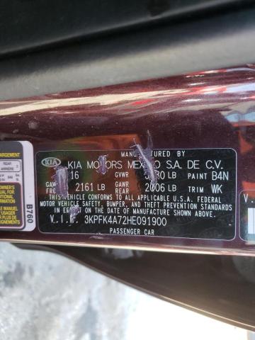 Photo 10 from auction – 2017 KIA FORTE LX with VIN 3KPFK4A72HE091900