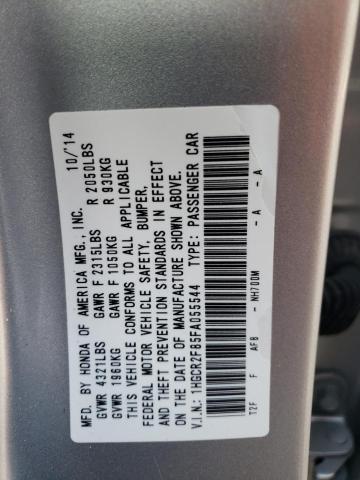 Photo 10 from auction – 2015 HONDA ACCORD EXL with VIN 1HGCR2F85FA055544