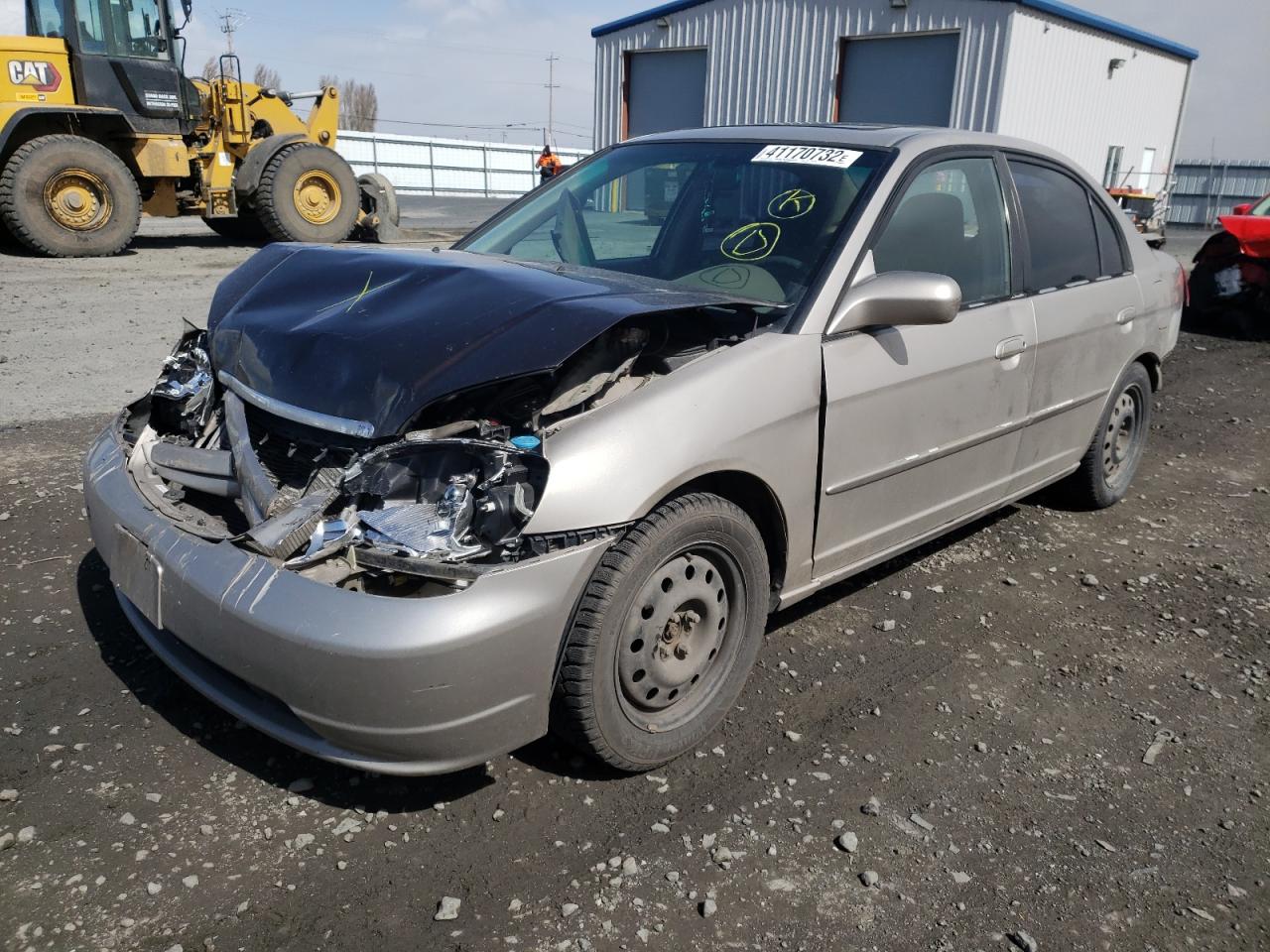 Photo 2 from auction – 2002 HONDA CIVIC EX with VIN 2HGES26832H567571