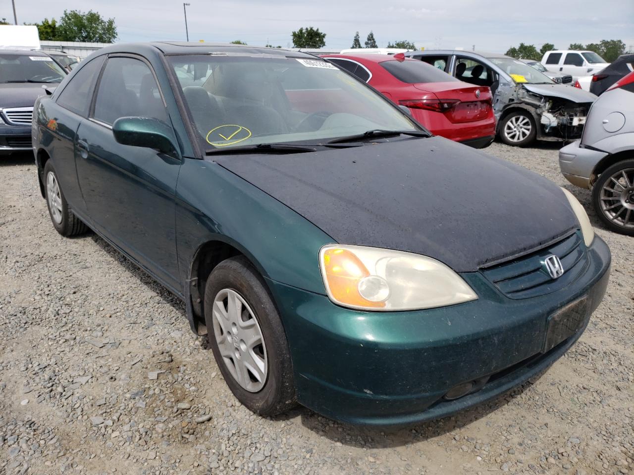 HONDA CIVIC SI 2001 with VIN 1HGEM21921L070054 - Photo from auction