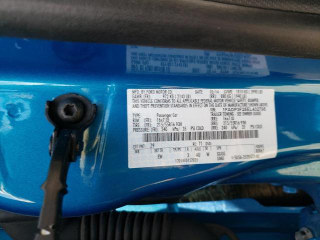 Photo 10 from auction – 2014 FORD FOCUS SE with VIN 1FADP3F25EL432795