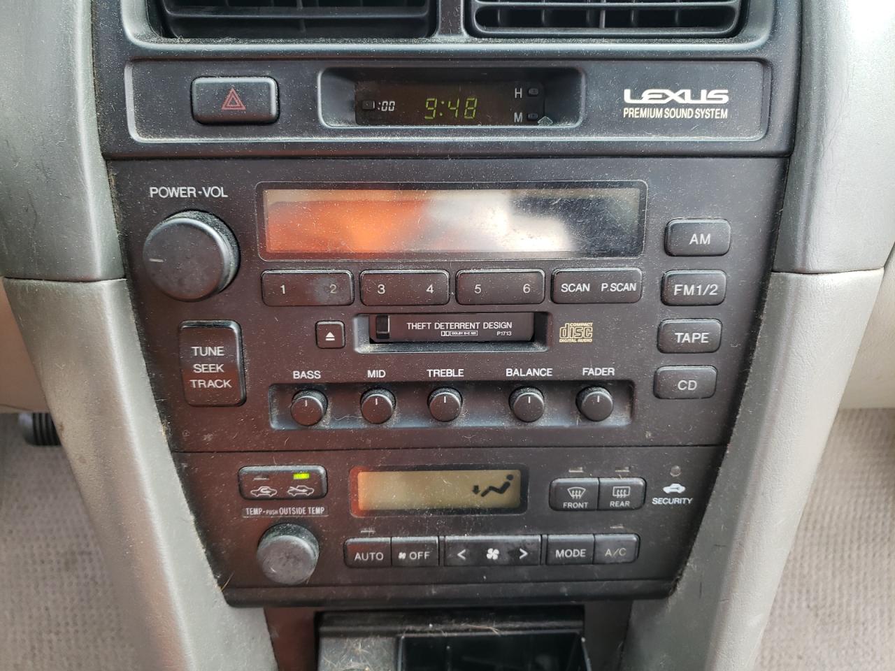 Photo 9 from auction – 1998 LEXUS ES 300 with VIN JT8BF28G0W5016441