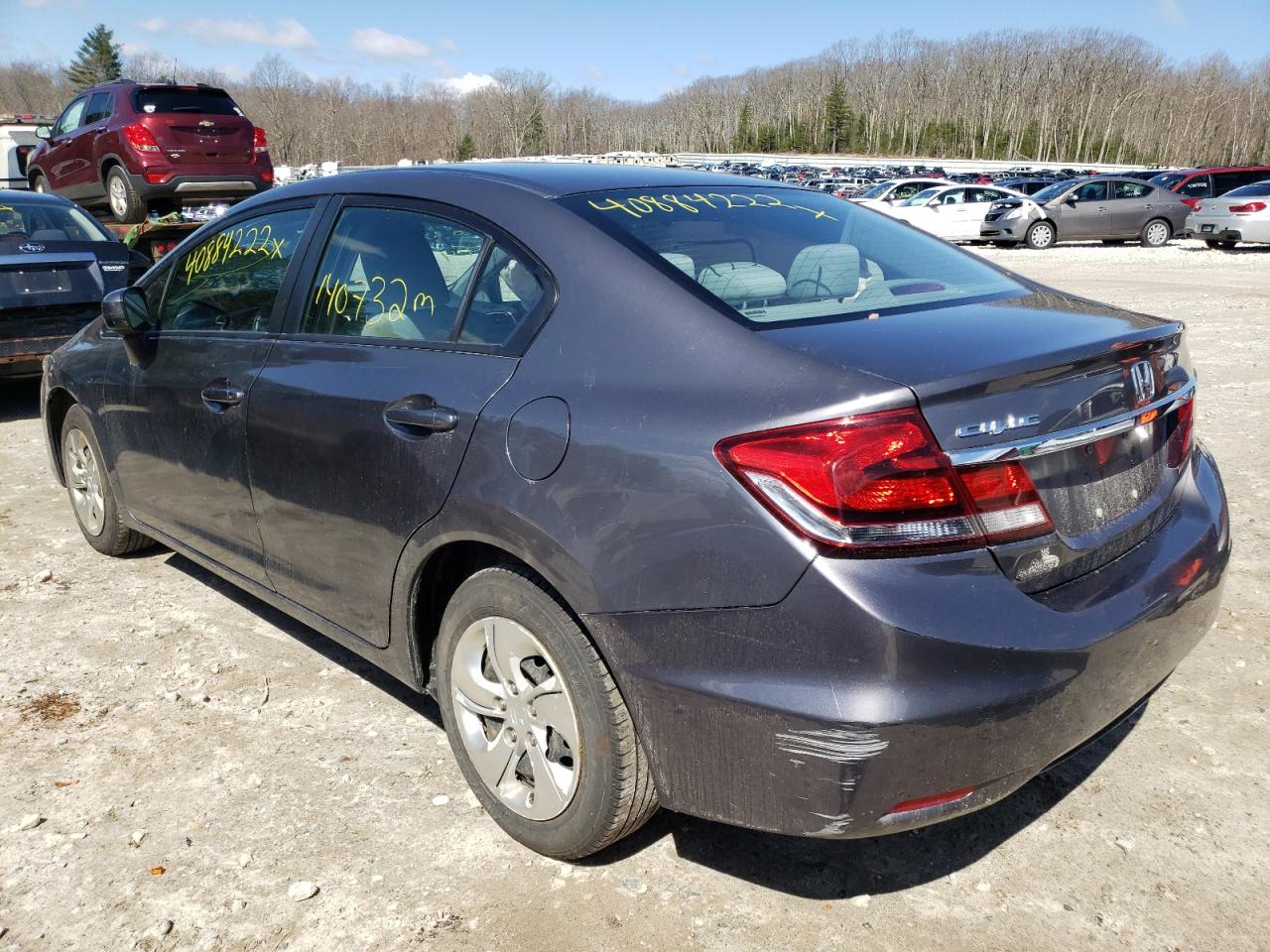 Photo 3 from auction – 2014 HONDA CIVIC LX with VIN 2HGFB2F55EH510089