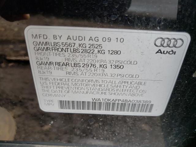 Photo 10 from auction – 2011 AUDI Q5 with VIN WA1DKAFP4BA038389