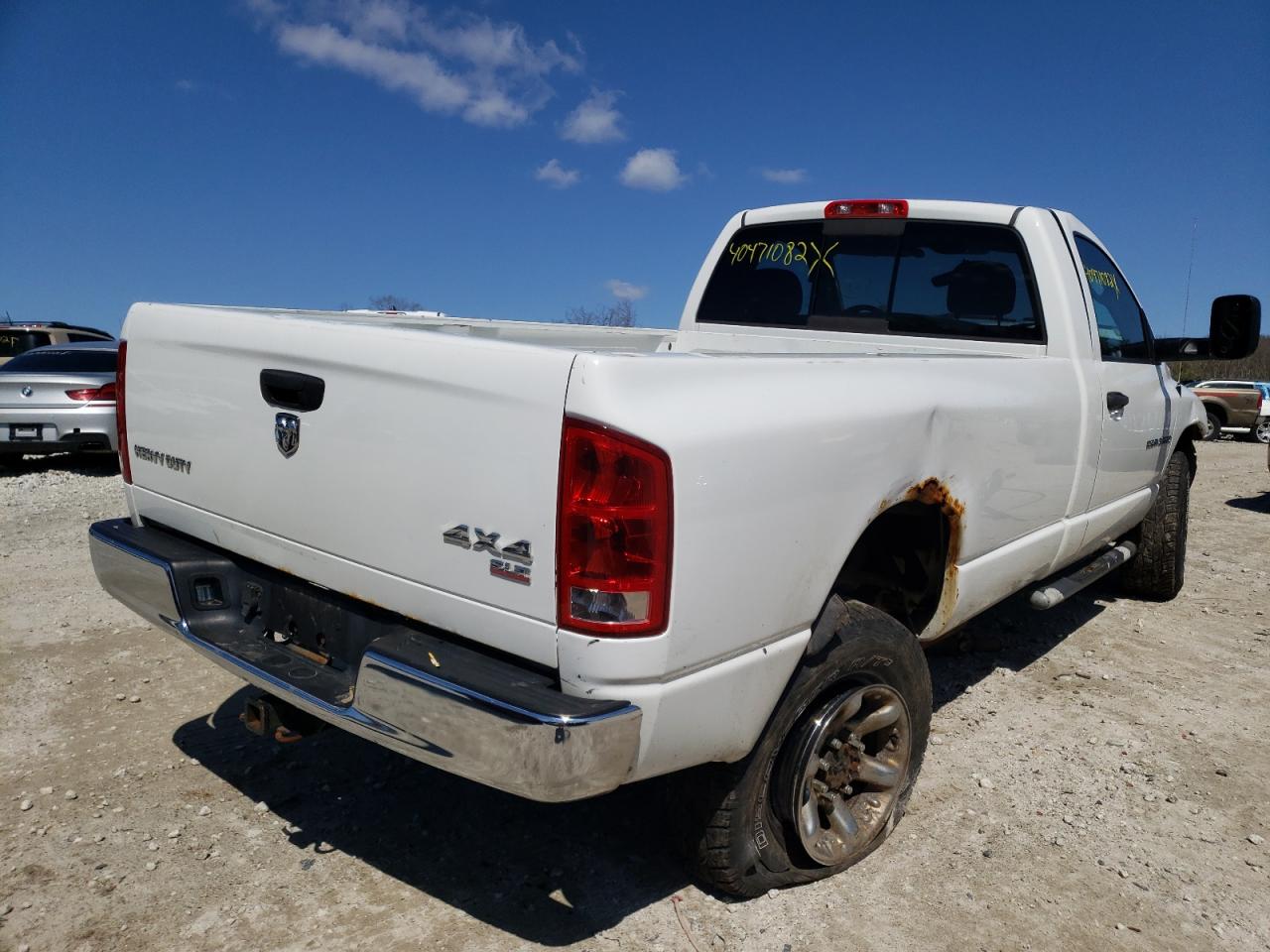 Photo 4 from auction – 2005 DODGE RAM 2500 S with VIN 3D7KS26D95G836620