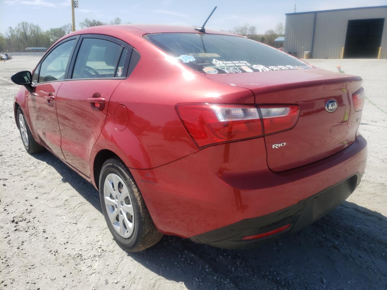 Photo 3 from auction – 2013 KIA RIO LX with VIN KNADM4A33D6292300
