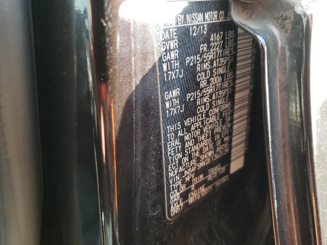 Photo 10 from auction – 2014 NISSAN JUKE S with VIN JN8AF5MV2ET363139