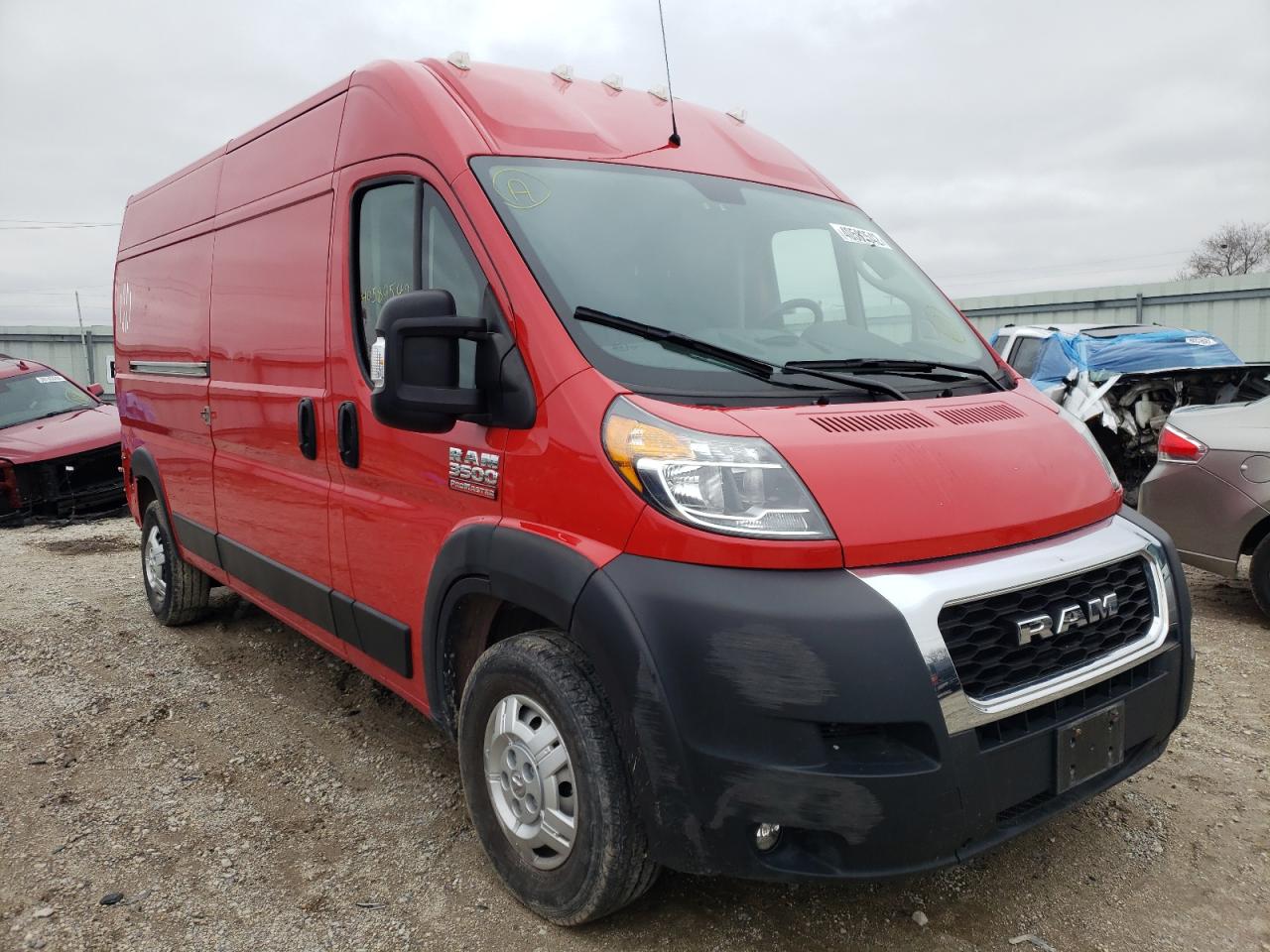 RAM PROMASTER 2019 with VIN 3C6URVHG6KE550567 - Photo from auction