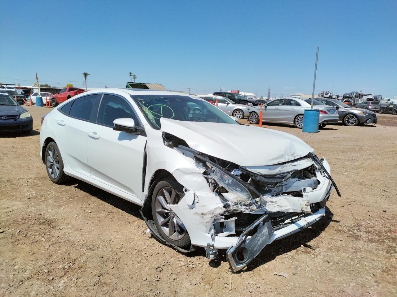 HONDA CIVIC EX 2019 with VIN 19XFC1F30KE018680 - Photo from auction