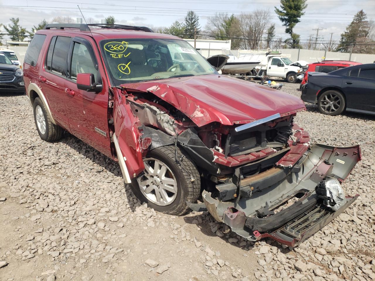 FORD EXPLORER E 2008 with VIN 1FMEU74E18UA36904 - Photo from auction