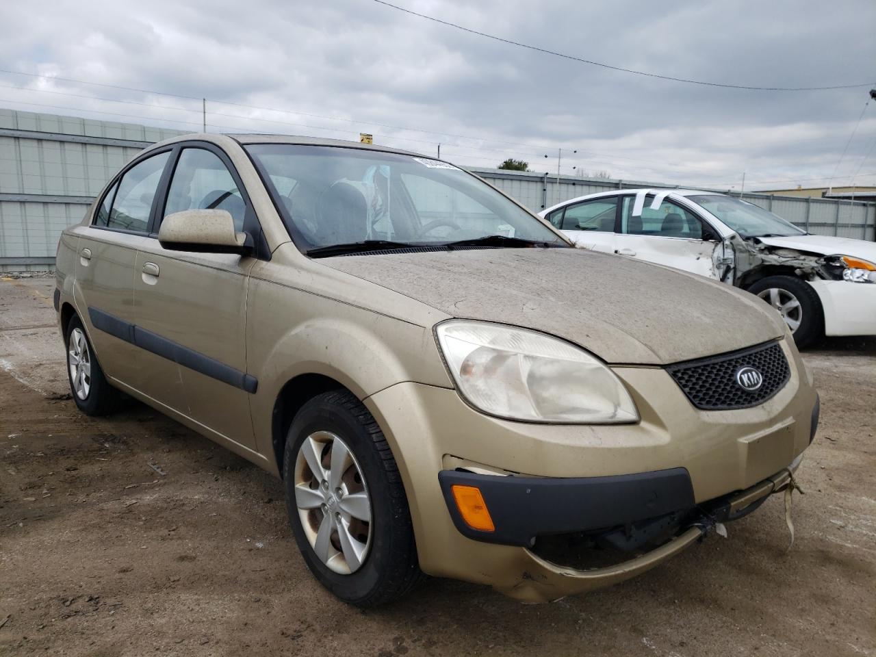 KIA RIO BASE 2008 with VIN KNADE123586296073 - Photo from auction
