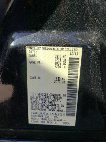 Photo 10 from auction – 2014 NISSAN ALTIMA with VIN 1N4AL3AP3EC196214