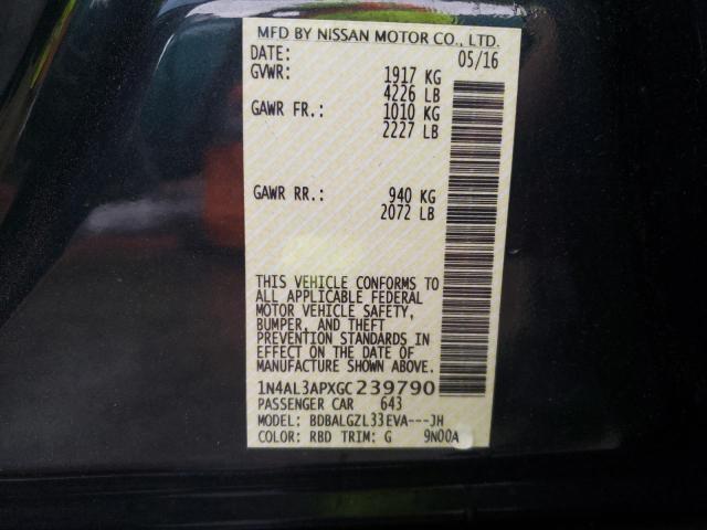Photo 10 from auction – 2016 NISSAN ALTIMA 2.5 with VIN 1N4AL3APXGC239790