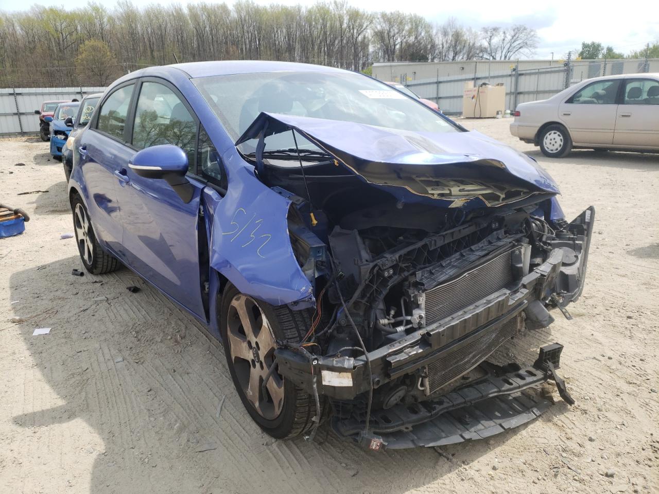 KIA RIO EX 2012 with VIN KNADN5A31C6062157 - Photo from auction