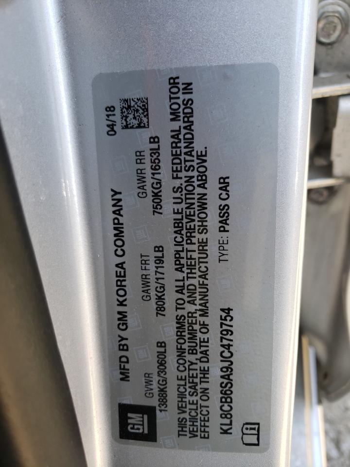 Photo 10 from auction – 2018 CHEVROLET SPARK LS with VIN KL8CB6SA9JC479754
