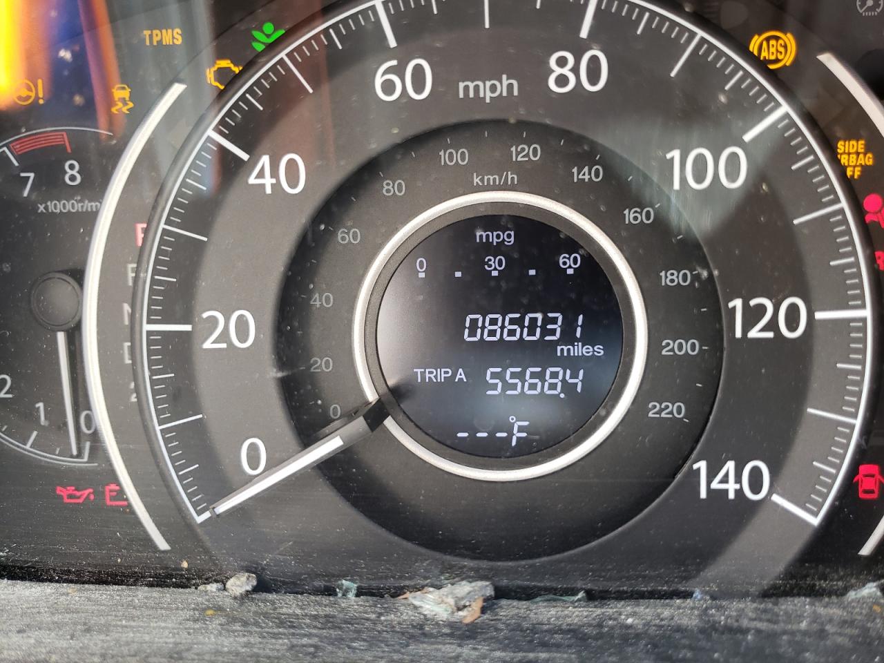 Photo 8 from auction – 2012 HONDA CR-V EXL with VIN 5J6RM3H77CL034786