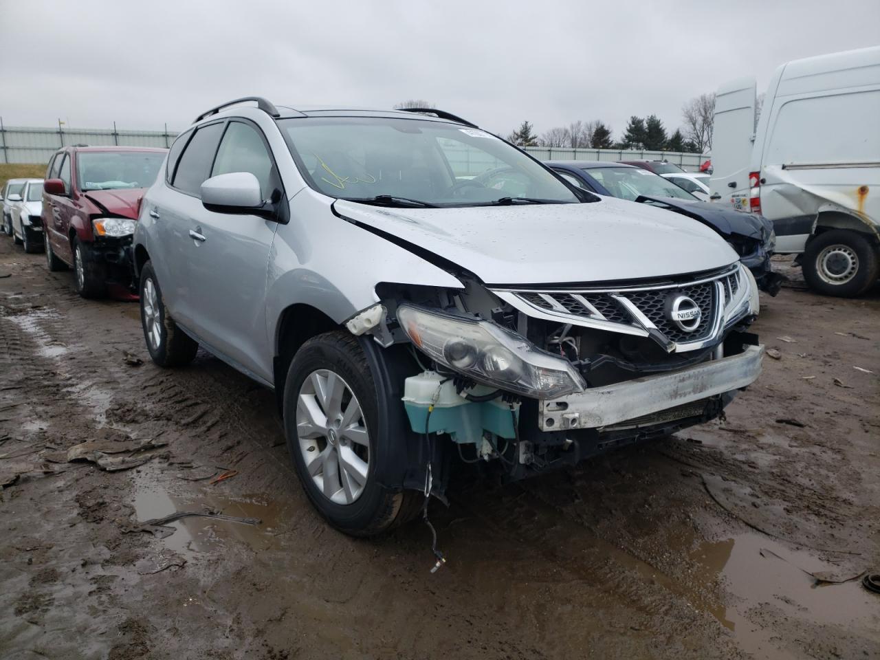 NISSAN MURANO S 2012 with VIN JN8AZ1MW6CW216214 - Photo from auction
