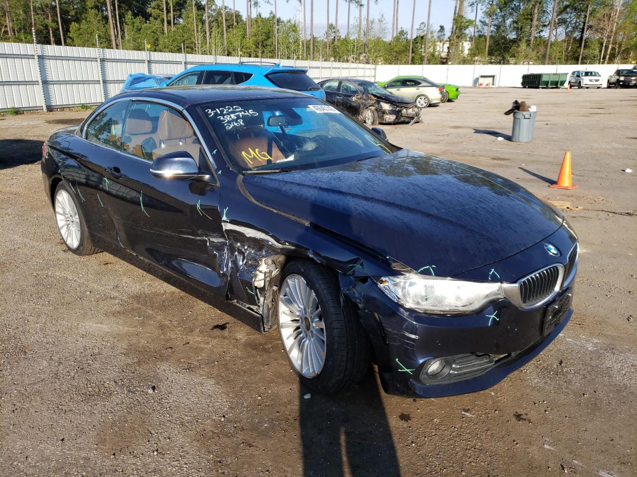 BMW 428 I 2015 with VIN WBA3V5C54FP752168 - Photo from auction