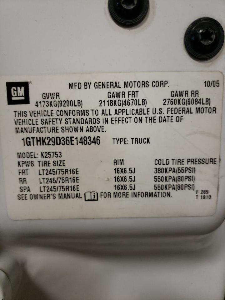 Photo 10 from auction – 2006 GMC SIERRA K25 with VIN 1GTHK29D36E148346
