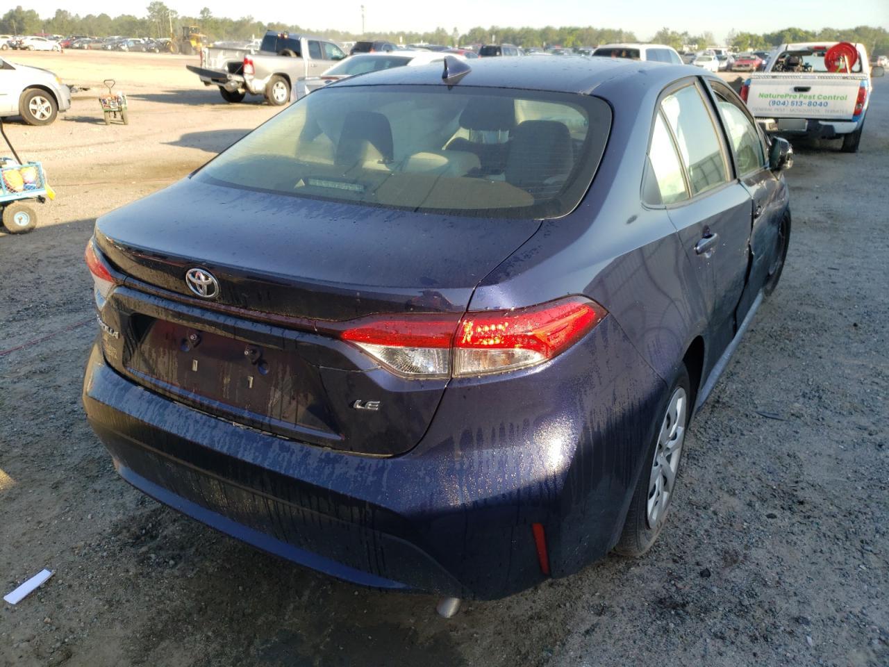 Photo 4 from auction – 2021 TOYOTA COROLLA LE with VIN JTDEPMAE5MJ155176