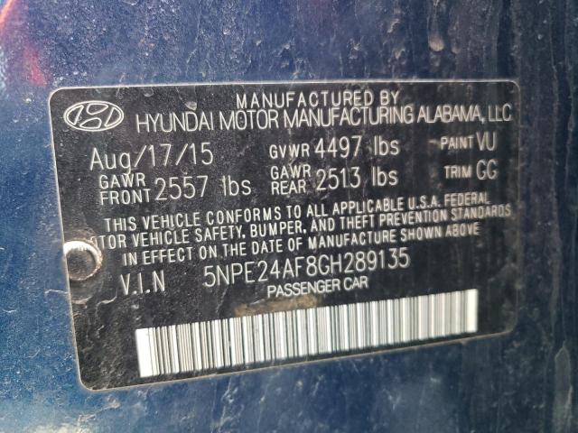 Photo 10 from auction – 2016 HYUNDAI SONATA SE with VIN 5NPE24AF8GH289135