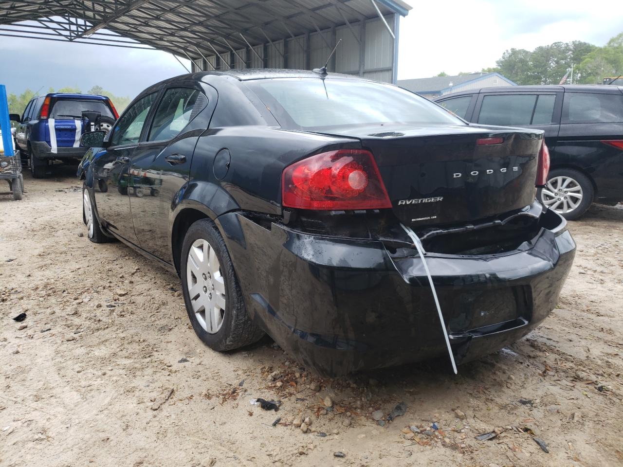 Photo 3 from auction – 2012 DODGE AVENGER SE with VIN 1C3CDZAB6CN252790
