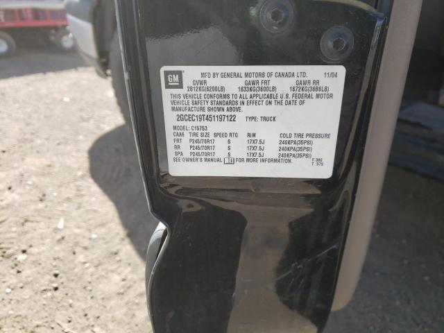 Photo 10 from auction – 2005 CHEVROLET SILVERADO with VIN 2GCEC19T451197122