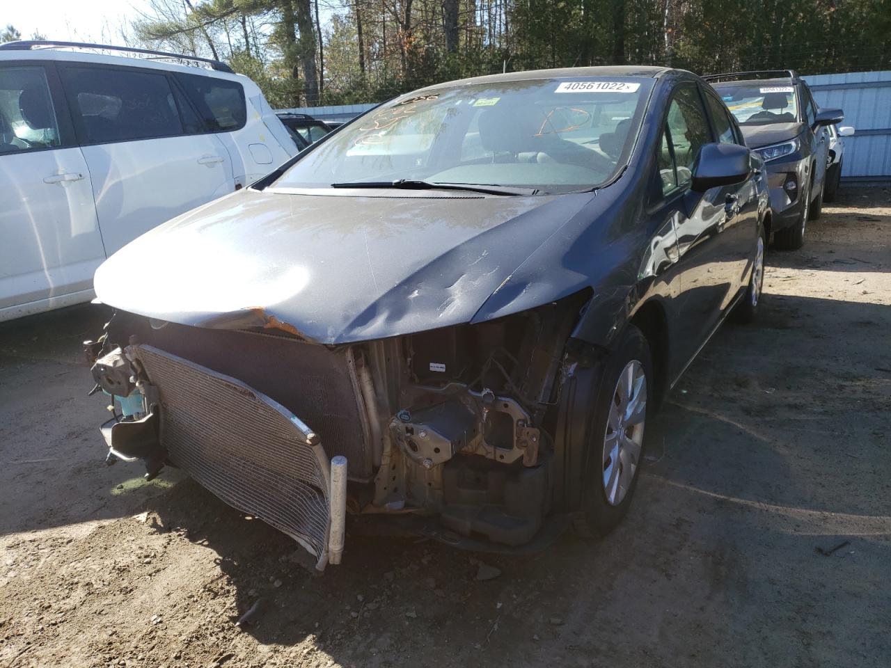 Photo 2 from auction – 2012 HONDA CIVIC LX with VIN 2HGFB2F59CH302262