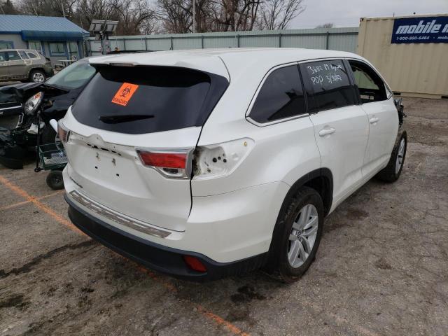 Photo 4 from auction – 2016 TOYOTA HIGHLANDER with VIN 5TDZKRFH7GS137138