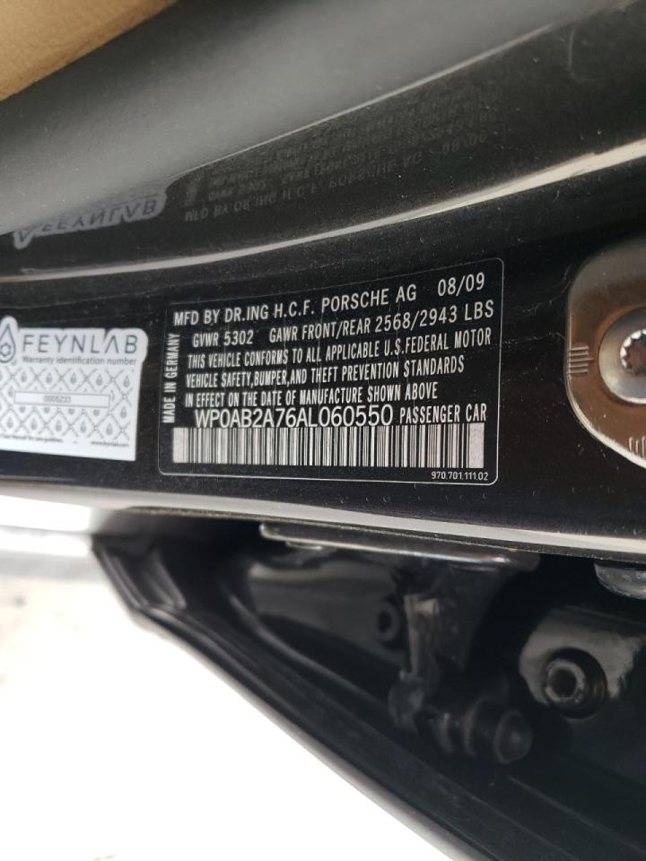 Photo 10 from auction – 2010 PORSCHE PANAMERA S with VIN WP0AB2A76AL060550