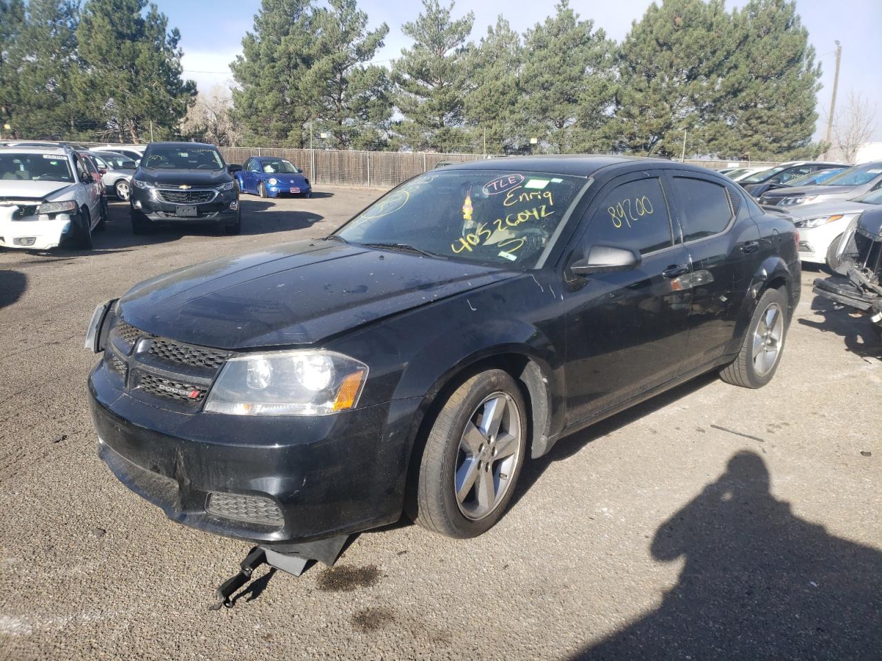 Photo 2 from auction – 2013 DODGE AVENGER SE with VIN 1C3CDZAG8DN768842