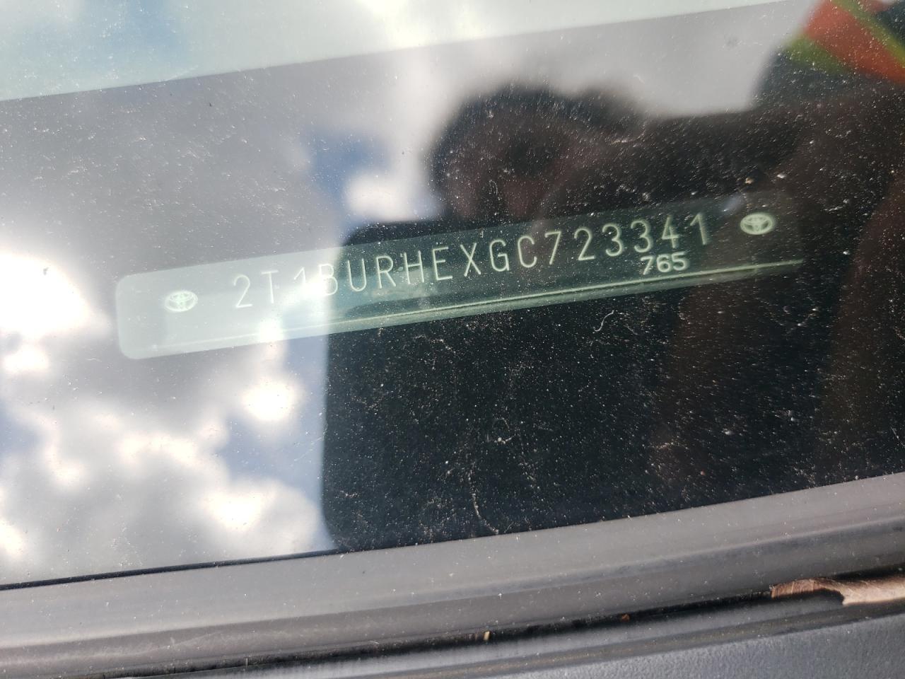 Foto 10 de la subasta – 2016 TOYOTA COROLLA L con VIN 2T1BURHEXGC723341