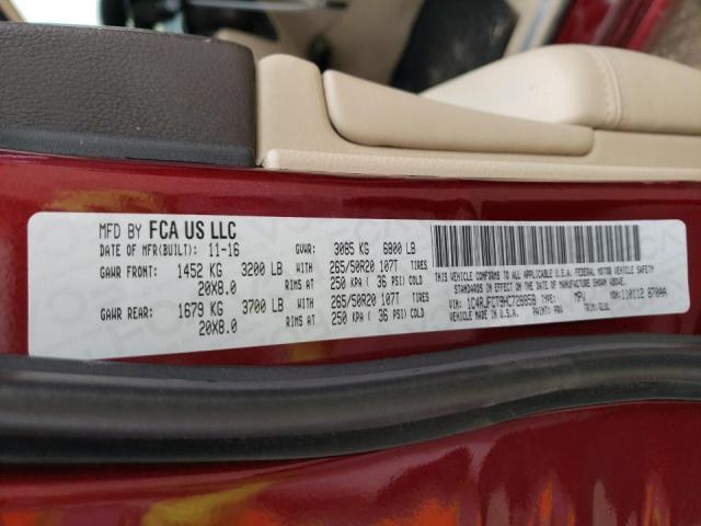 Photo 10 from auction – 2017 JEEP GRAND CHER with VIN 1C4RJFCT9HC728858