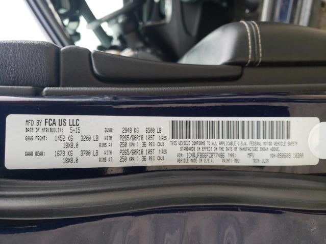 Photo 10 from auction – 2015 JEEP GRAND CHER with VIN 1C4RJFBG6FC877486
