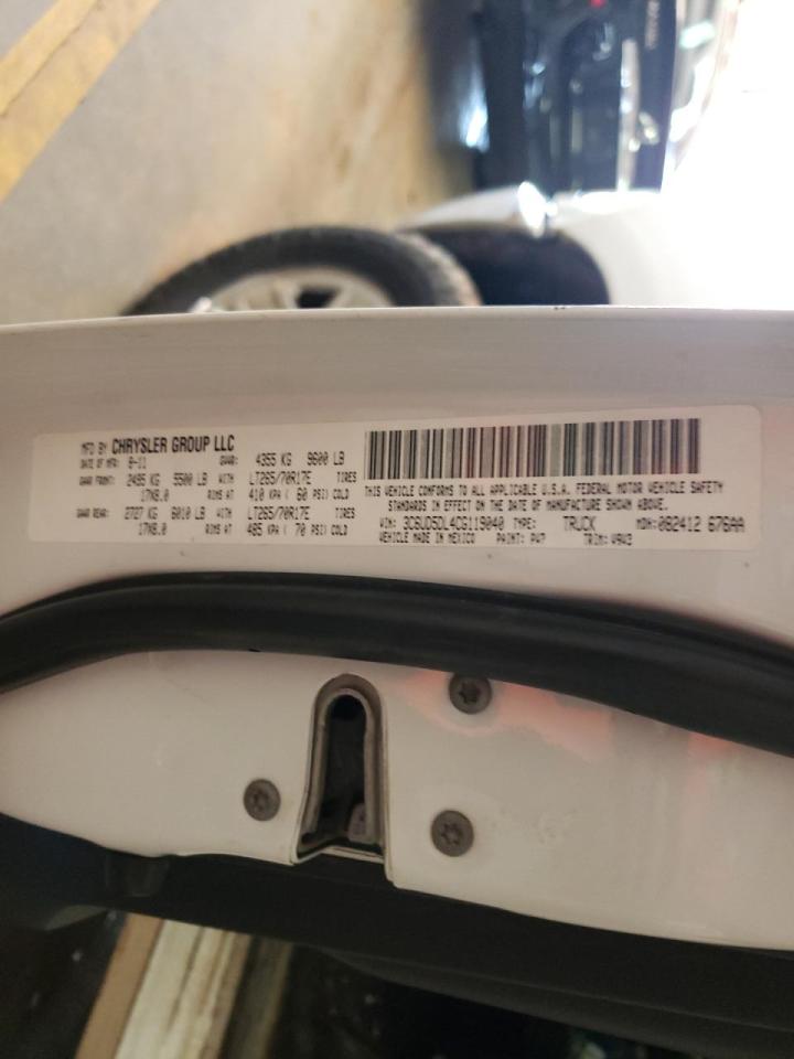 Photo 10 from auction – 2012 DODGE RAM 2500 S with VIN 3C6UD5DL4CG119040