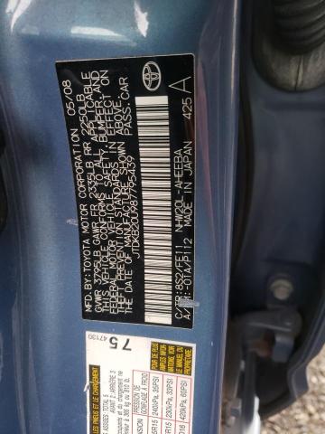 Photo 10 from auction – 2008 TOYOTA PRIUS with VIN JTDKB20U987795439