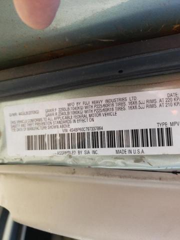 Photo 10 from auction – 2009 SUBARU OUTBACK with VIN 4S4BP60C797337864