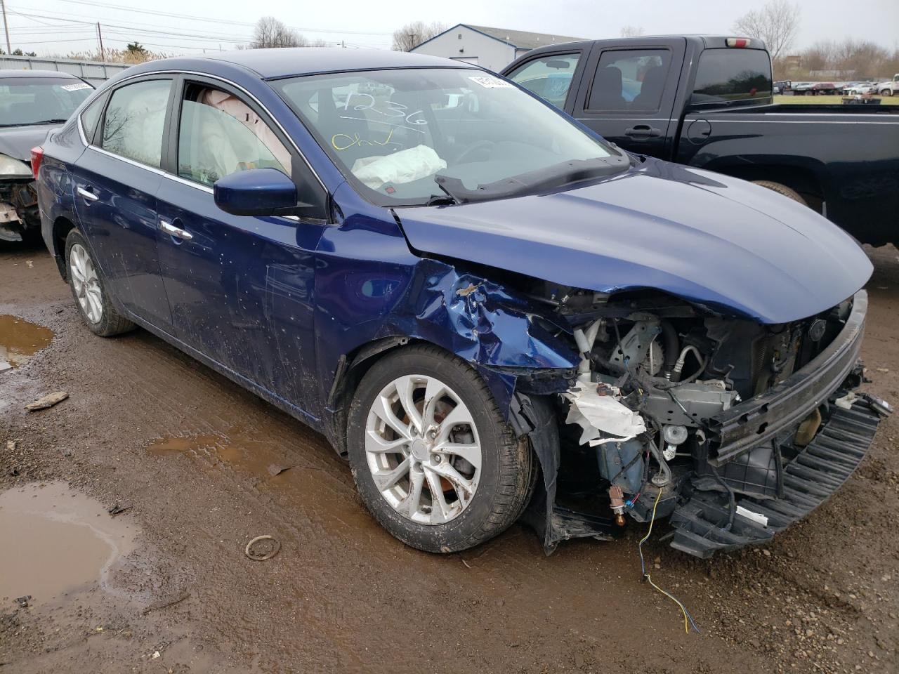 NISSAN SENTRA S 2018 with VIN 3N1AB7AP2JY219720 - Photo from auction