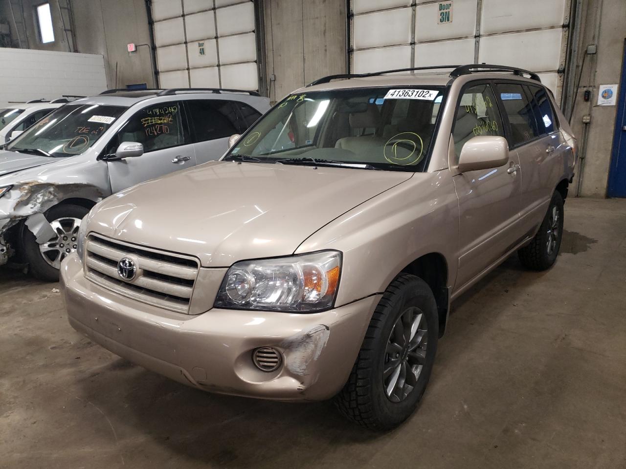 Photo 2 from auction – 2006 TOYOTA HIGHLANDER with VIN JTEDP21A760097539