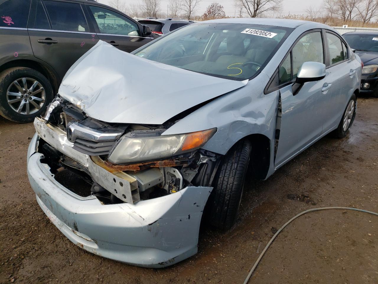 Photo 2 from auction – 2012 HONDA CIVIC LX with VIN 19XFB2F55CE007010
