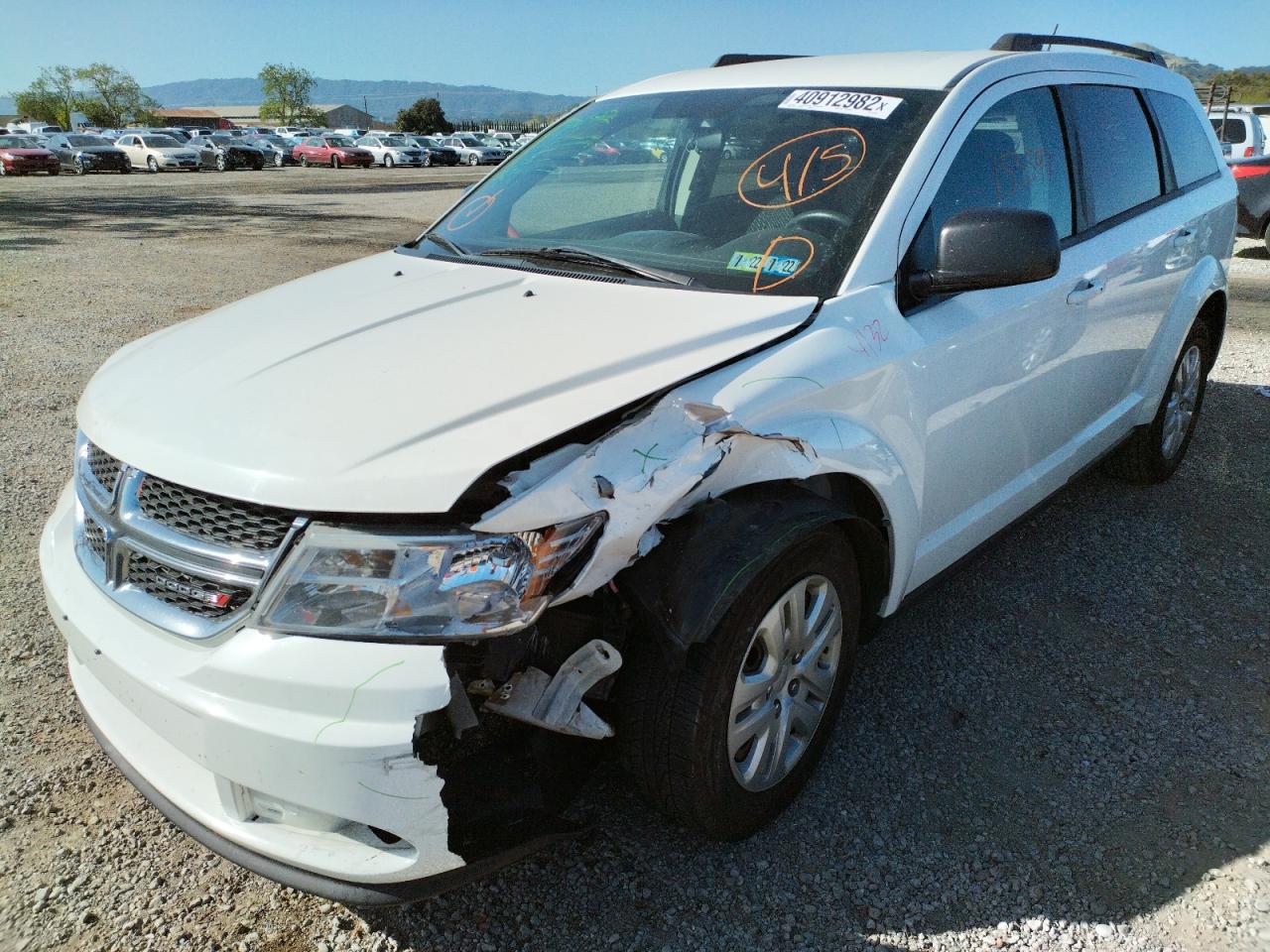 Photo 2 from auction – 2016 DODGE JOURNEY SE with VIN 3C4PDCAB2GT208740
