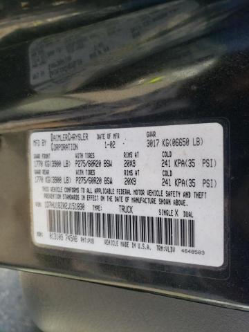 Photo 10 from auction – 2002 DODGE RAM 1500 with VIN 1D7HU18Z02J151830