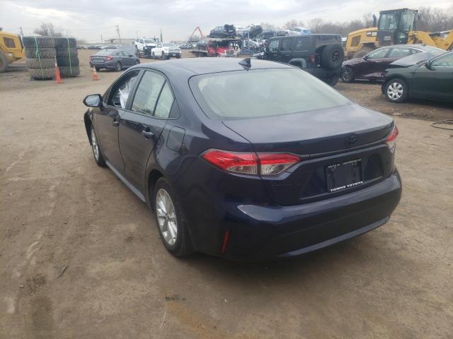 Photo 3 from auction – 2021 TOYOTA COROLLA LE with VIN JTDVPMAE6MJ129573