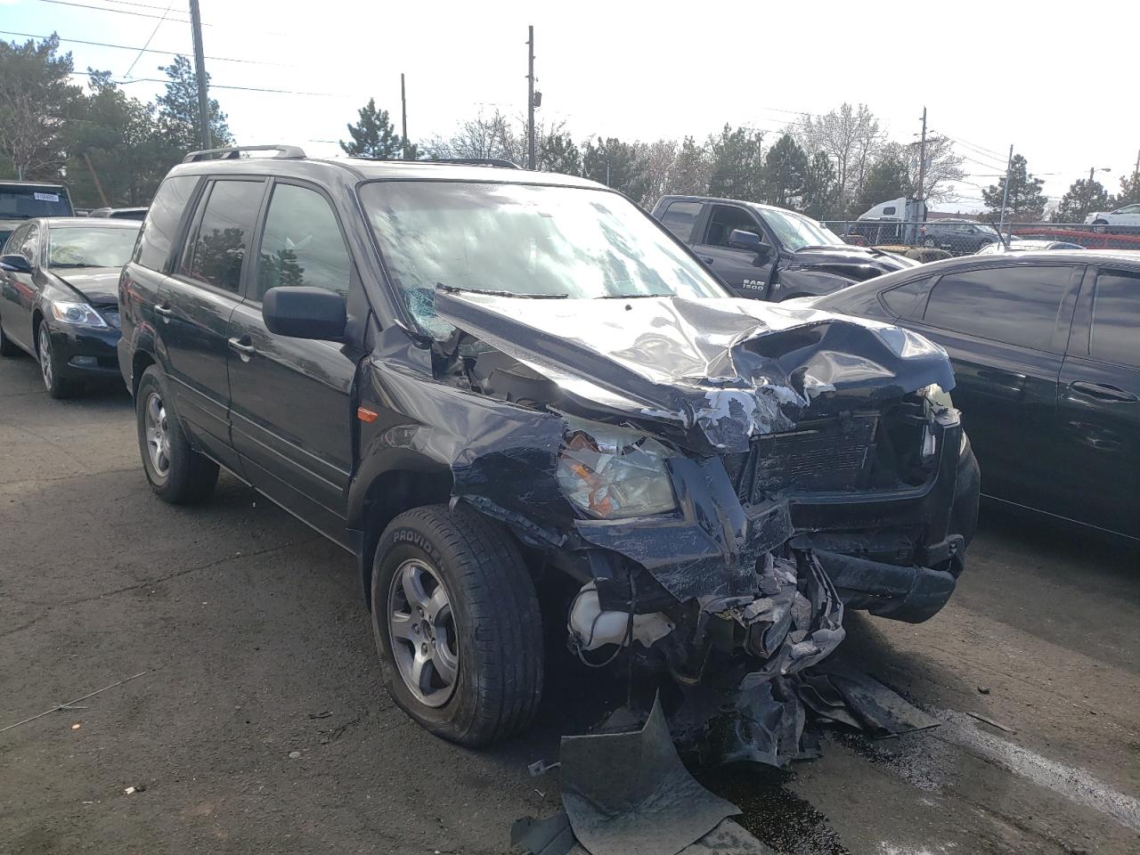 Photo 1 from auction – 2006 HONDA PILOT EX with VIN 2HKYF186X6H513025