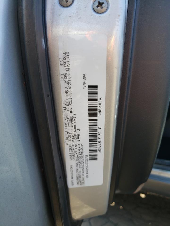 Photo 10 from auction – 2007 SUBARU LEGACY OUT with VIN 4S4BP61C977338753