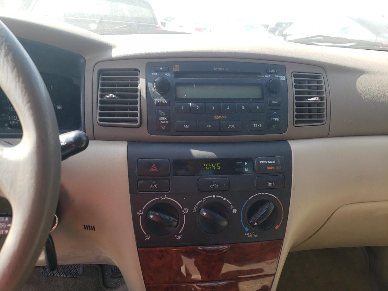Photo 9 from auction – 2006 TOYOTA COROLLA CE with VIN 1NXBR32E36Z632285
