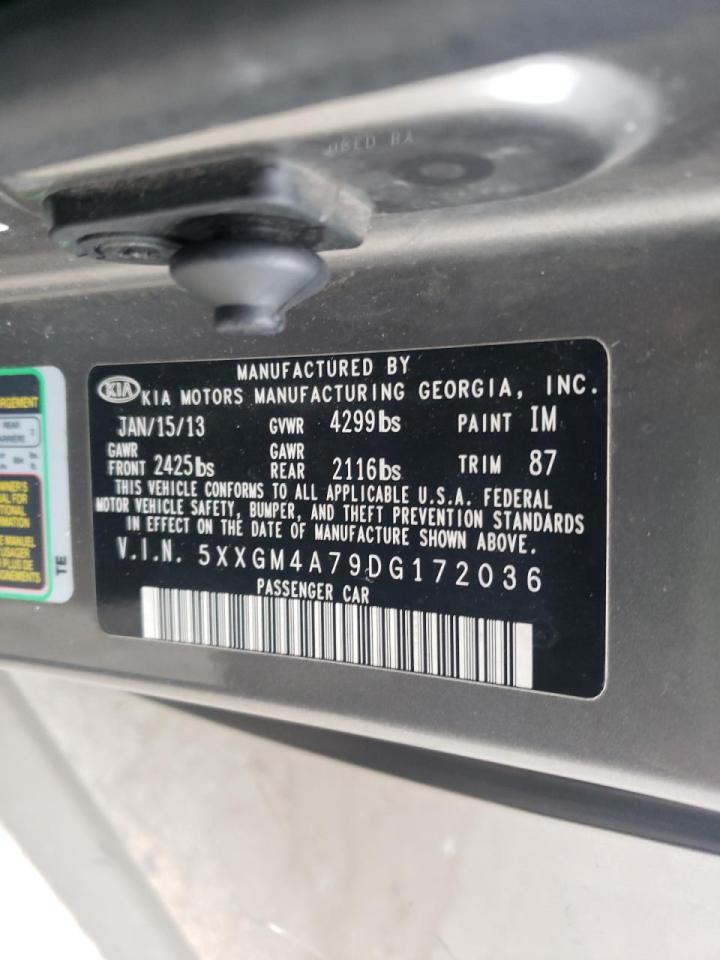 Photo 10 from auction – 2013 KIA OPTIMA LX with VIN 5XXGM4A79DG172036